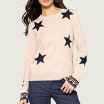 Star Sighted Long Sleeve Sweater Vellum