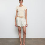 Supima Baby Rib Cropped Tee