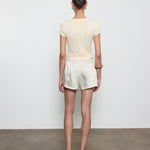 Supima Baby Rib Cropped Tee