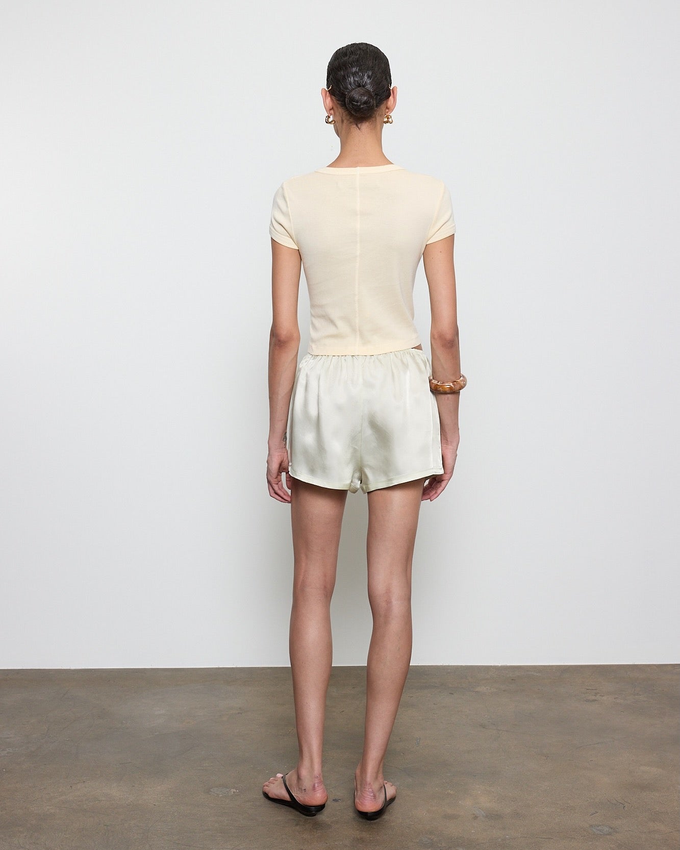 Supima Baby Rib Cropped Tee