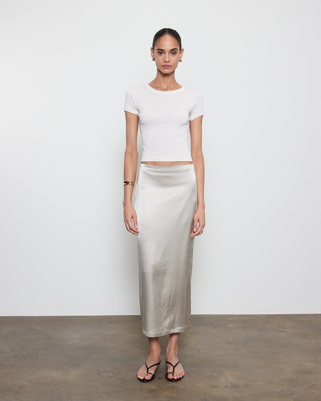 Supima Baby Rib Cropped Tee