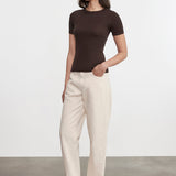 Supima Cotton New Classic S/S Tee Coffee Bean