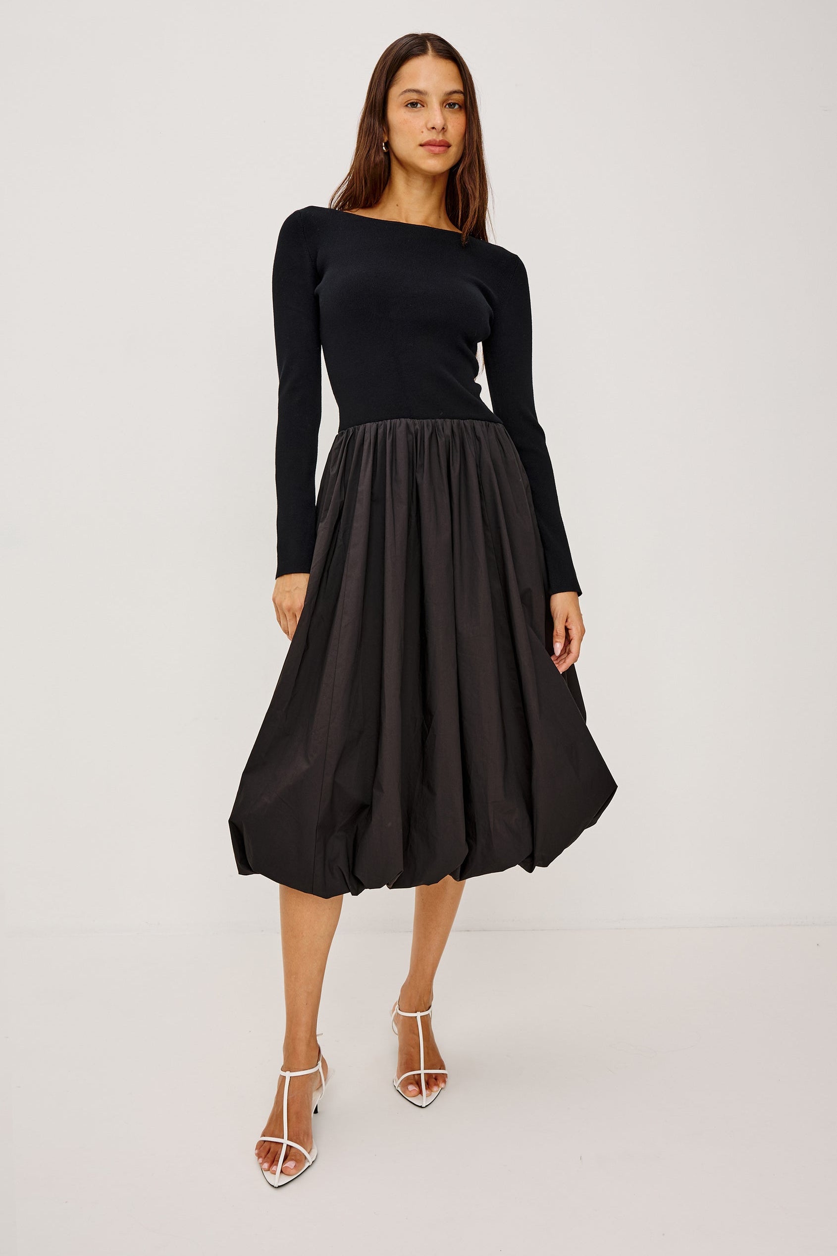 Romana Long Sleeve Dress Black