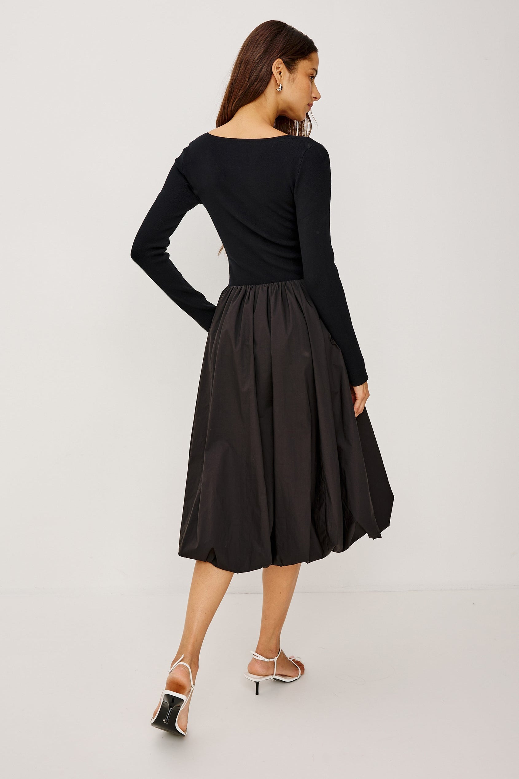 Romana Long Sleeve Dress Black
