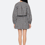 Ophelia Plaid Mini Dress Blue