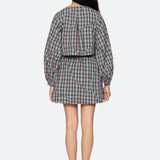 Ophelia Plaid Mini Dress Blue