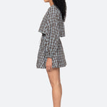 Ophelia Plaid Mini Dress Blue