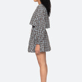 Ophelia Plaid Mini Dress Blue