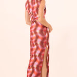 Yvette Dress Pixelated Wave