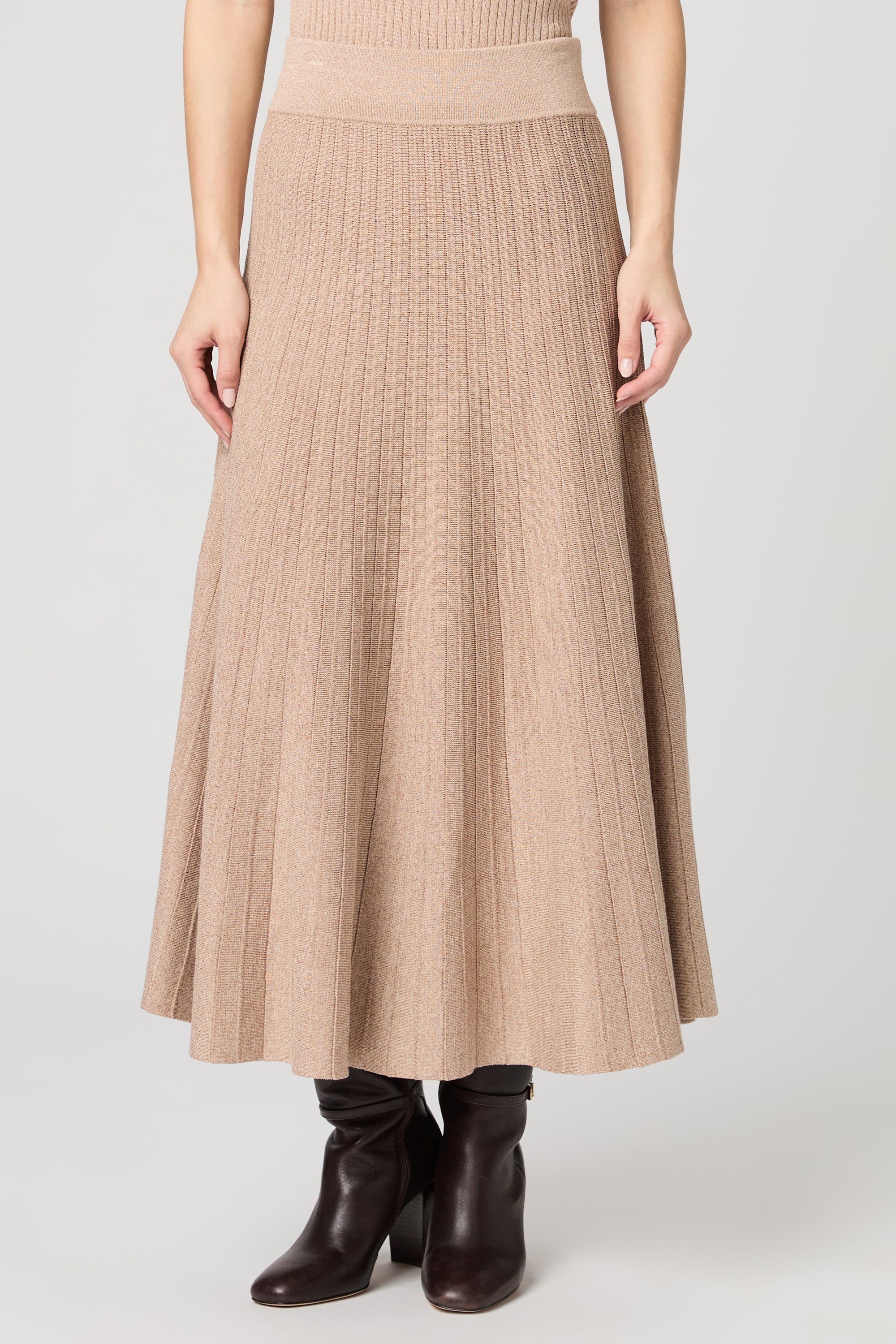 Kimiko Skirt - Beige Marl