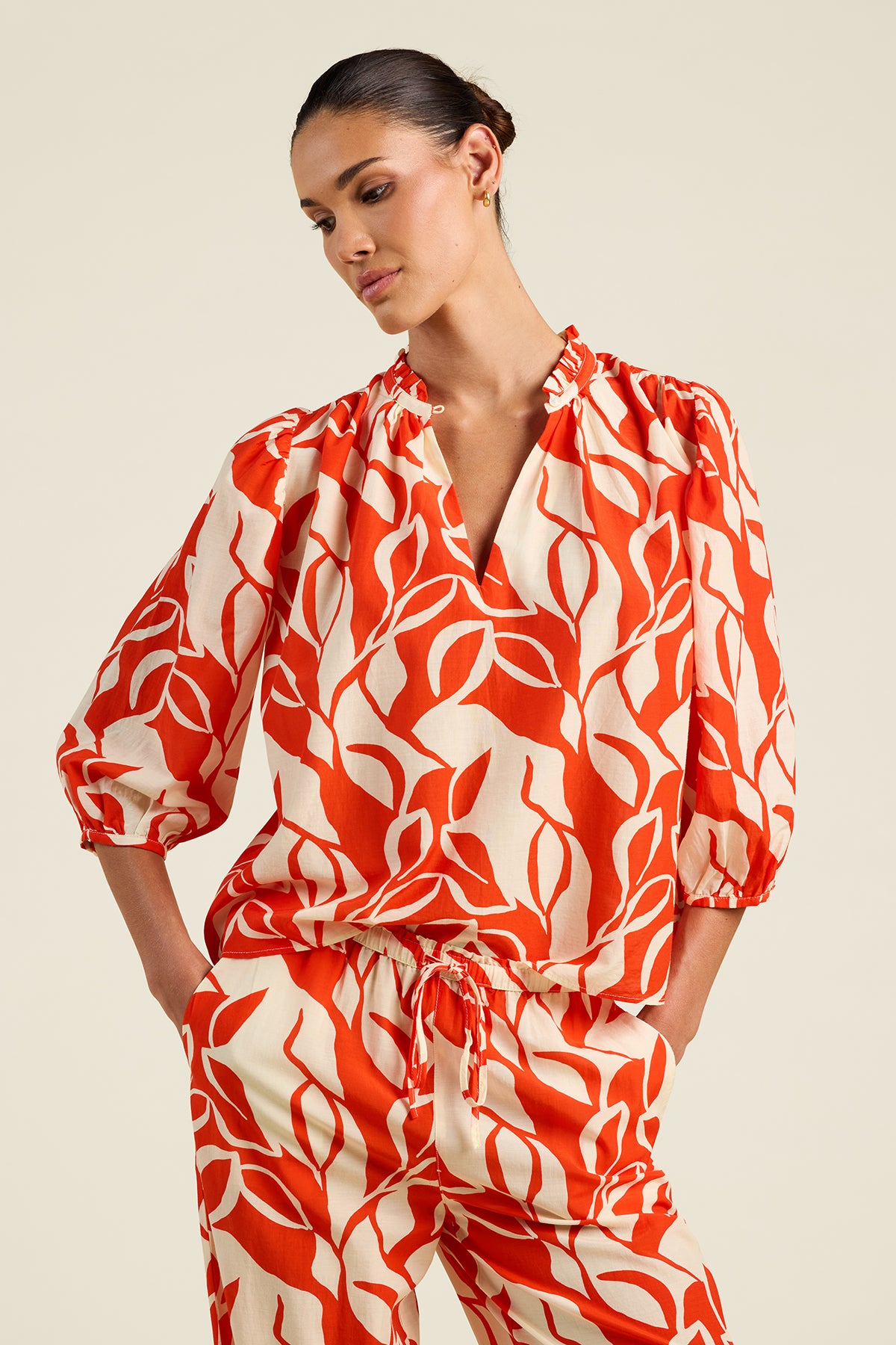 Orly Blouse Red Amaranta