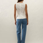 Olivia Top Valentina Broderie White