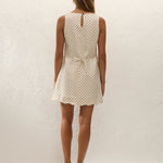 faithfull the brand Iria Mini Dress Lola Polka Dot Cream Black
