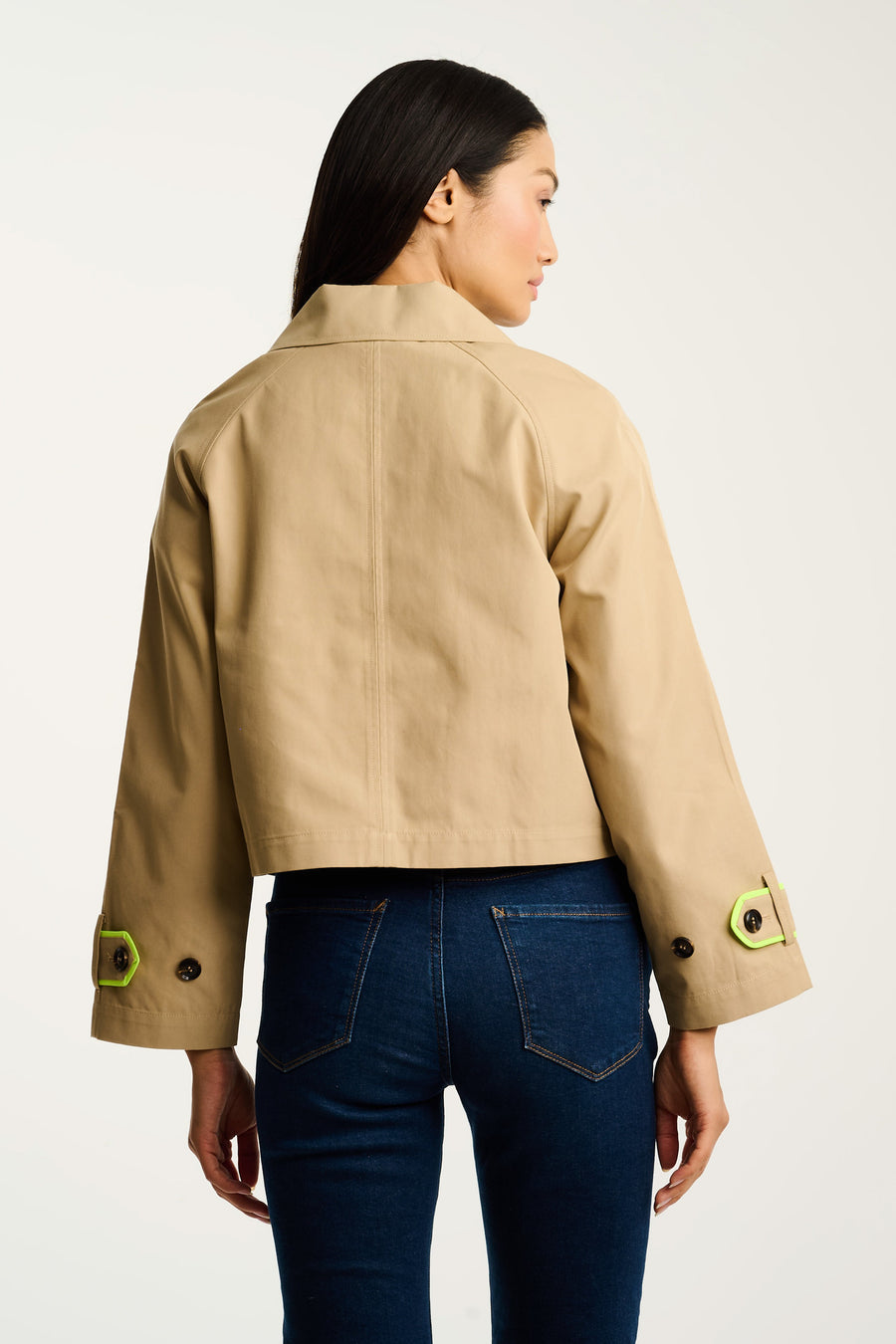 In Trench Cropped Trench Coat