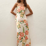 Eleanore Strapless Top Jardines Floral