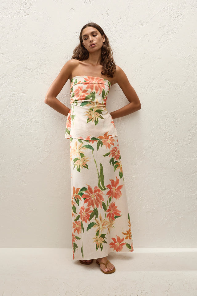 Martina Maxi Skirt Jardines Floral KEEP Boutique Martina Maxi Skirt Jardines Floral KEEP Boutique