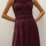 Yael Midi Dress Mulberry