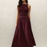 Yael Midi Dress Mulberry