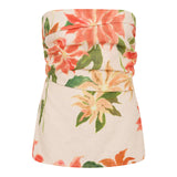 Eleanore Strapless Top Jardines Floral