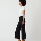 Frankie Cropped Pant Black Bi-Stretch Tropical Wool