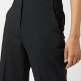 Frankie Cropped Pant Black Bi-Stretch Tropical Wool
