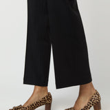 Frankie Cropped Pant Black Bi-Stretch Tropical Wool
