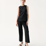 Jo Tunic Black Bi-Stretch Tropical Wool