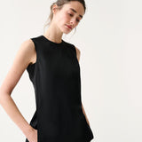 Jo Tunic Black Bi-Stretch Tropical Wool