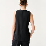 Jo Tunic Black Bi-Stretch Tropical Wool