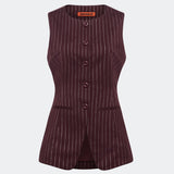 Sabine Pinstripe Vest