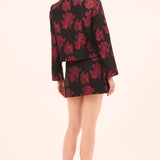 Yanni Floral Jacket Midnight Rose