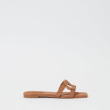 Monogram Flat Slide Camel