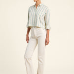 Nessa Shirt Verde Stripes