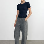 Silk Knit Essential S/S Indigo