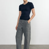 Silk Knit Essential S/S Indigo