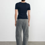 Silk Knit Essential S/S Indigo
