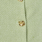 Long Lined Vest Pistachio White