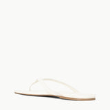 Freja Flat Thong Flip Flop Paper White