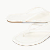 Freja Flat Thong Flip Flop Paper White