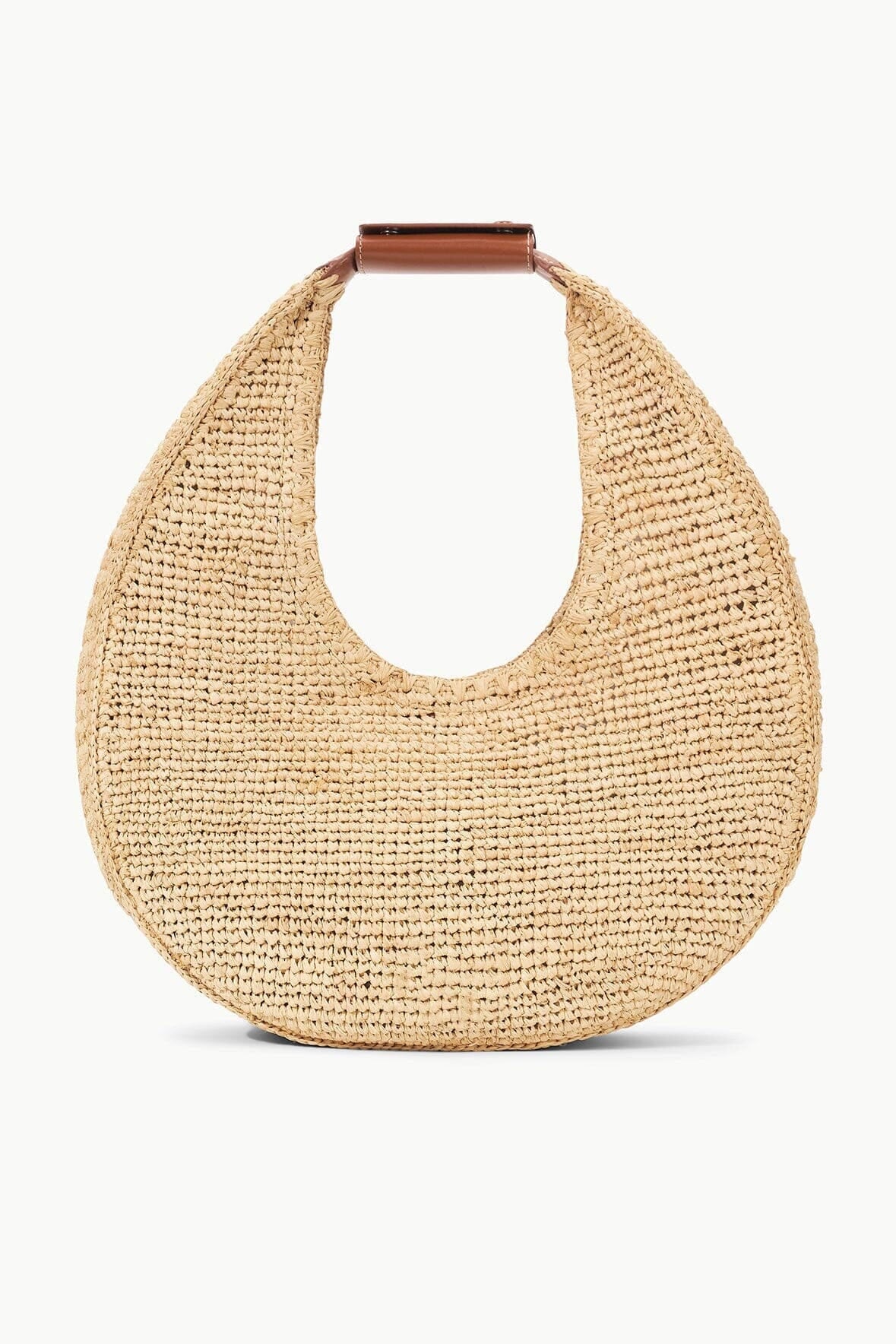 Large Raffia Moon Tote Bag