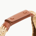 Large Raffia Moon Tote Bag