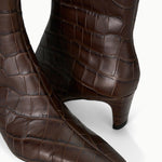 Wally Ankle Boot Espresso Croco