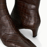 Wally Ankle Boot Espresso Croco
