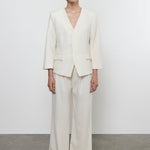 Crepe Sartorial Jacket Cream