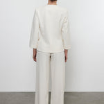 Crepe Sartorial Jacket Cream