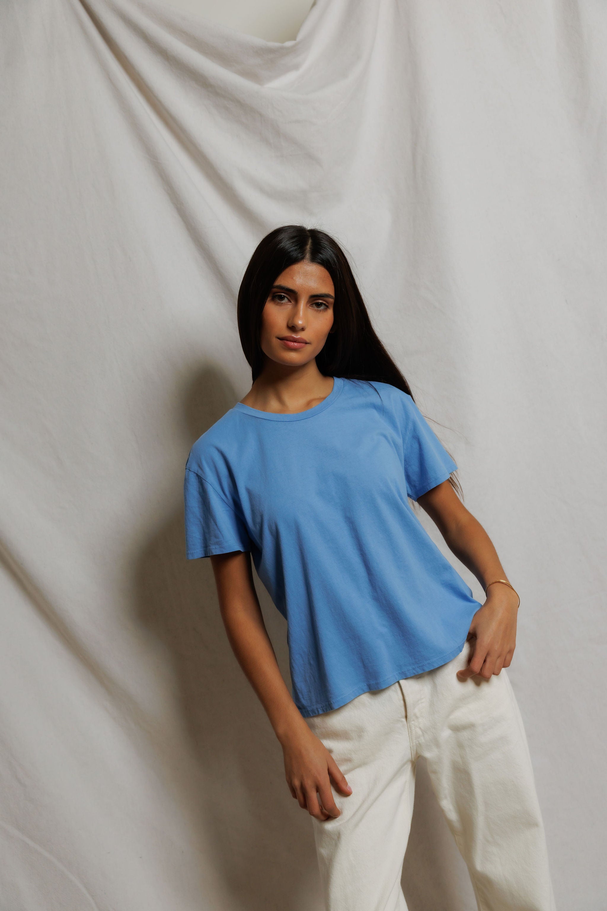 T68-harley - cotton short sleeve boxy crew tee - SU26