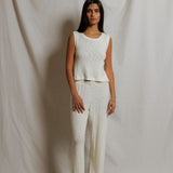 T385-Kala - summer mesh high neck crop tank 