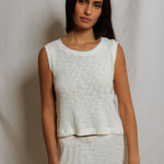 T385-Kala - summer mesh high neck crop tank 