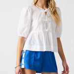Paula Tie Top White
