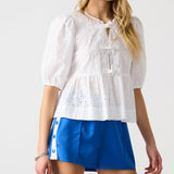 Paula Tie Top White